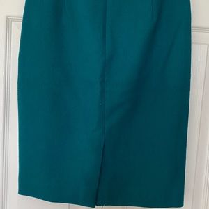 J. Crew No. 2 Pencil Skirt - Green